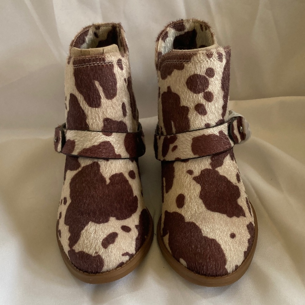 Very G Brown and Cream Ankle Boots